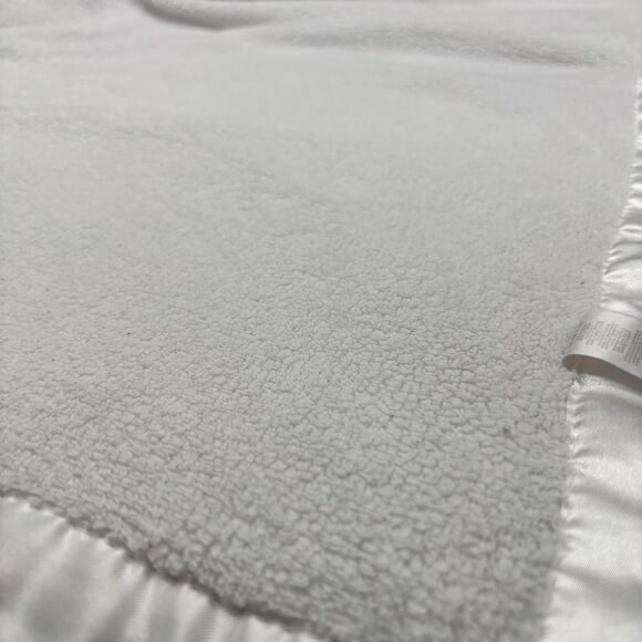 Nuby Baby Blanket Bear Moon Gray Star White Satin Trim Soft Minky Lovey Unisex - Picture 7 of 8